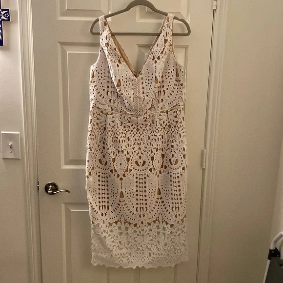 chinese dress ladies Hattie Dress in White Lace